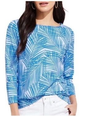 Vineyard Vines Palm calm water Sankaty simple boatneck top